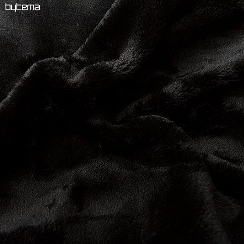 Drap micro flanelle SLEEP WELL noir