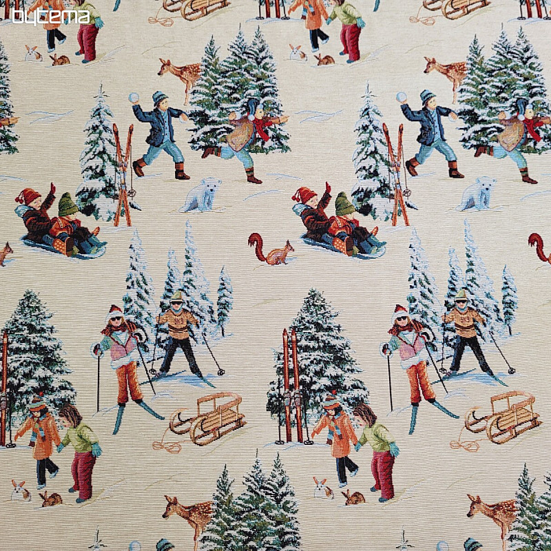 Tissu tapisserie SKIEURS