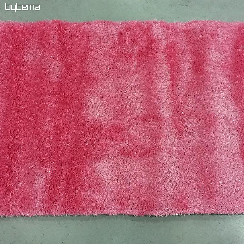 Tapis pièce rose SHAGGY AFRIGO brillant