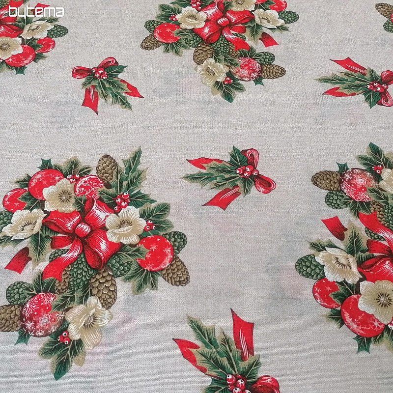 Tissu déco Noël CESMINA fleur