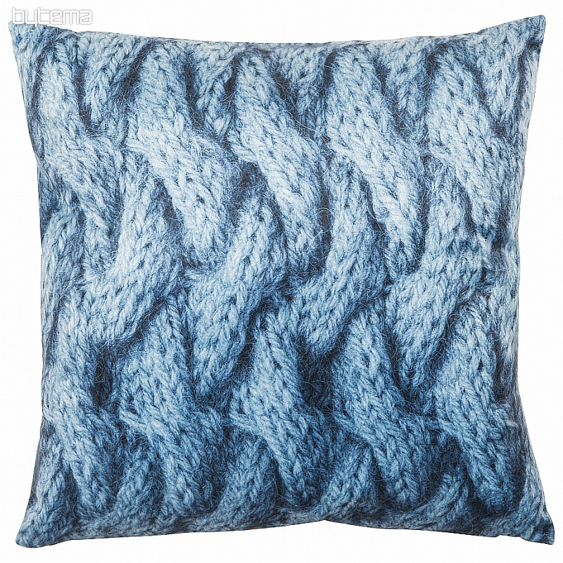 Coussin décoratif VELVET TIMO bleu