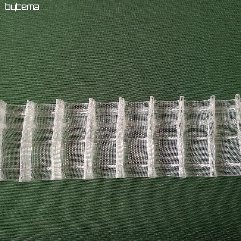 Ruban de rideau évasé 8 cm, 1:2
