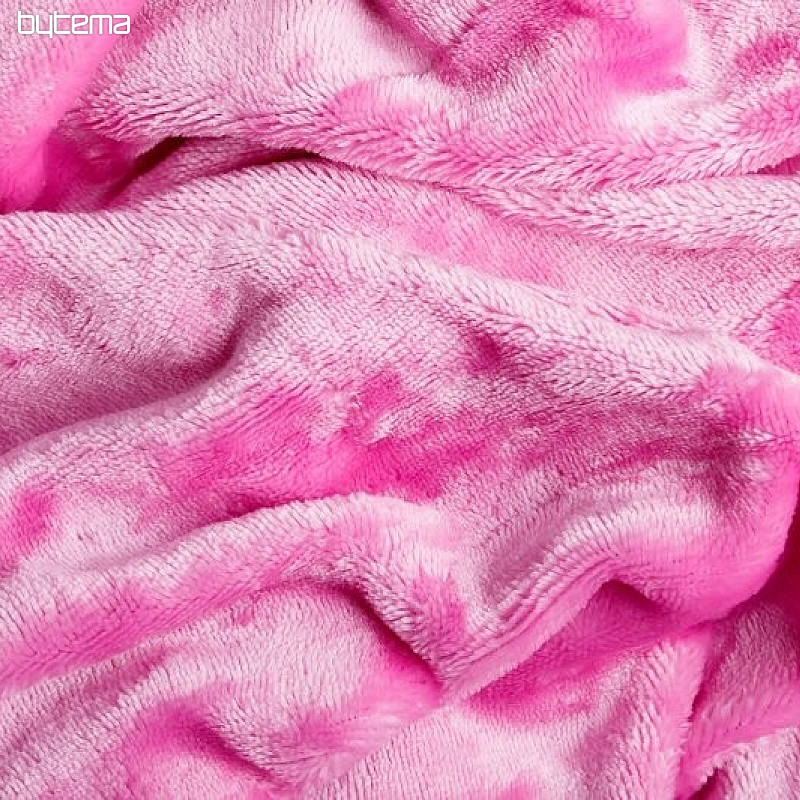 drap de lit MIKROFLANE rose foncé