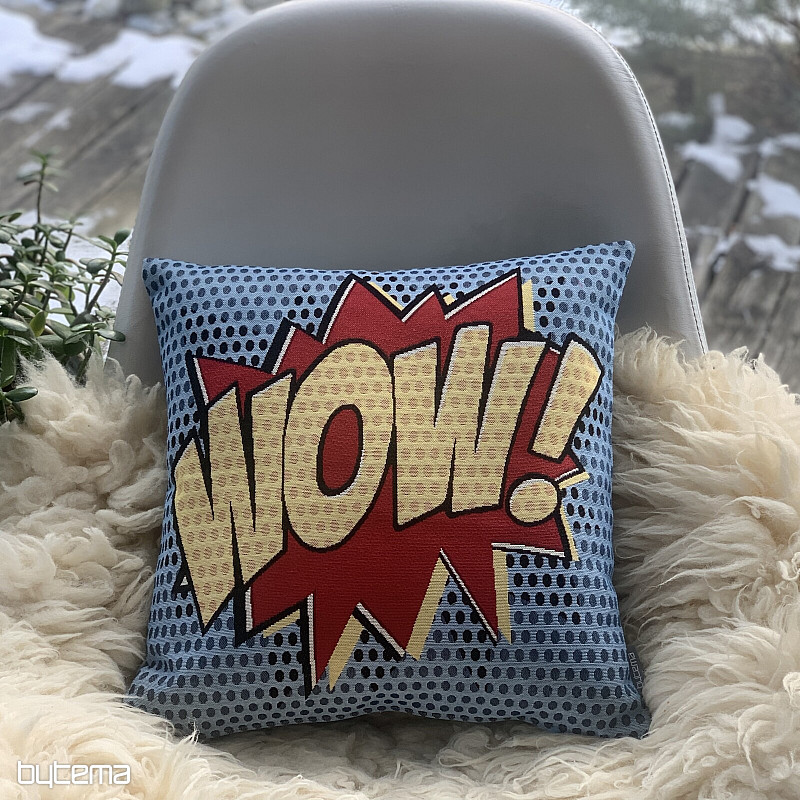 Taie d'oreiller en tapisserie BD WOW