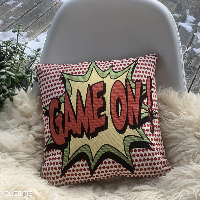 Housse de coussin tapisserie COMICS GAME ON!