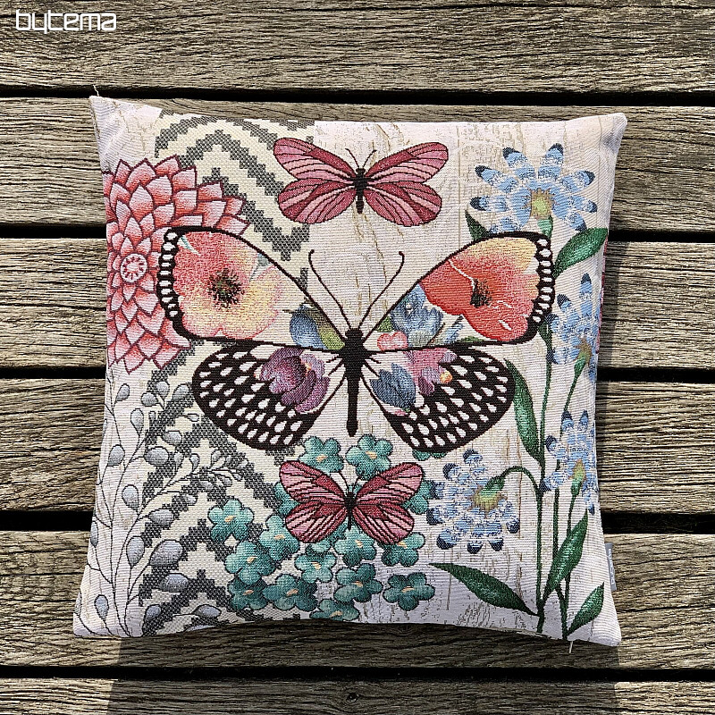 Housse de coussin tapisserie FEEL BUTTERFLY 1
