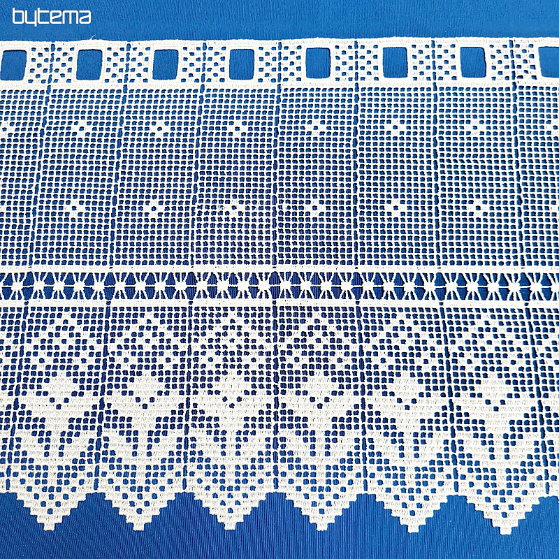 Rideau vitrail au crochet Gerster 11291 blanc