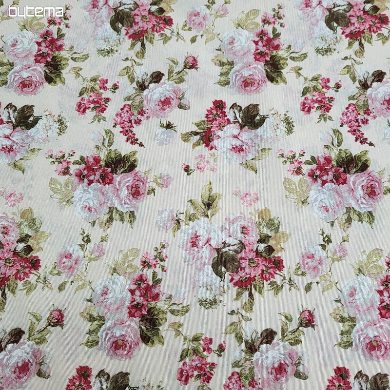 Tissu décoratif ROSE ELIANA petit