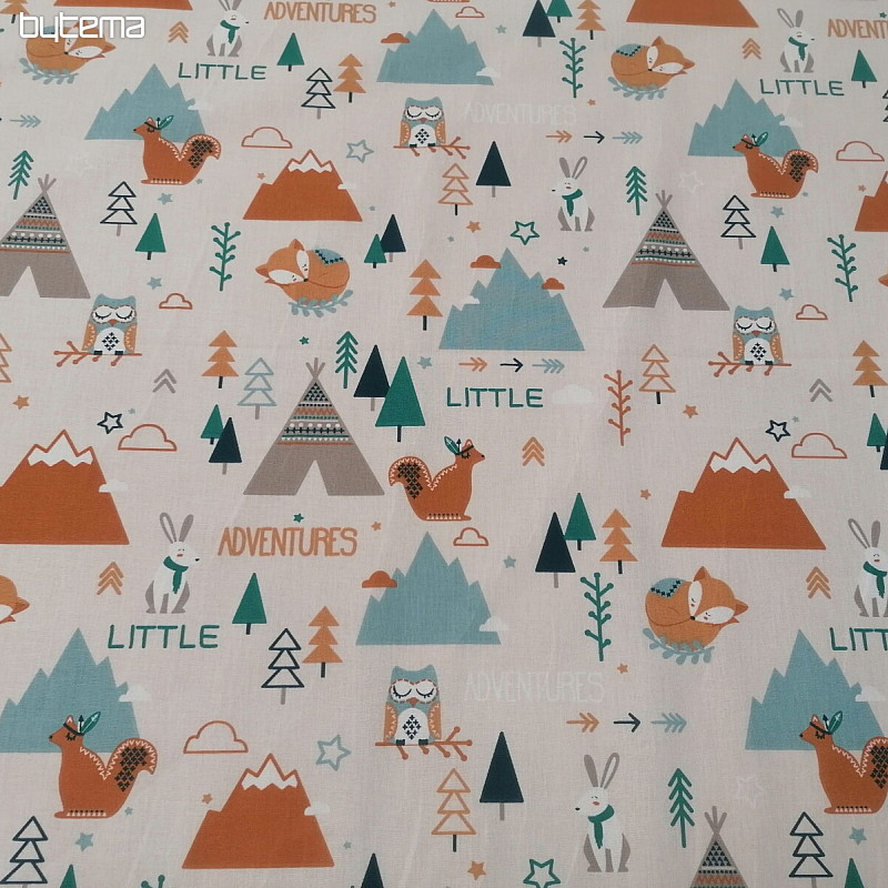 Tissu coton PETITES AVENTURES