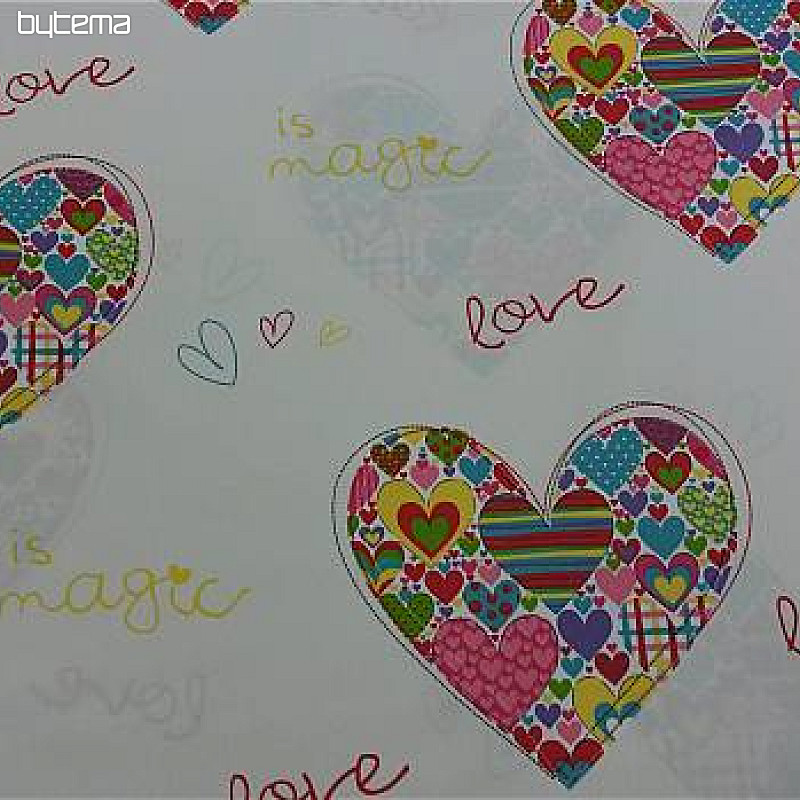 Tissu décoratif LOVE