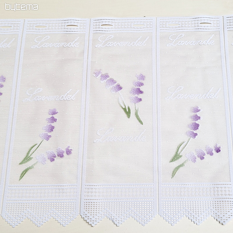 Rideau jacquard moderne pour vitrail LAVANDE NEUF