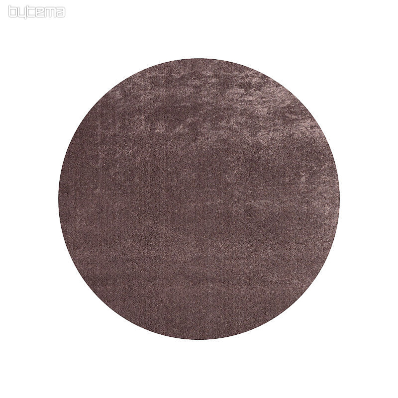 Tapis rond SHAGGY DOLCE VITA marron