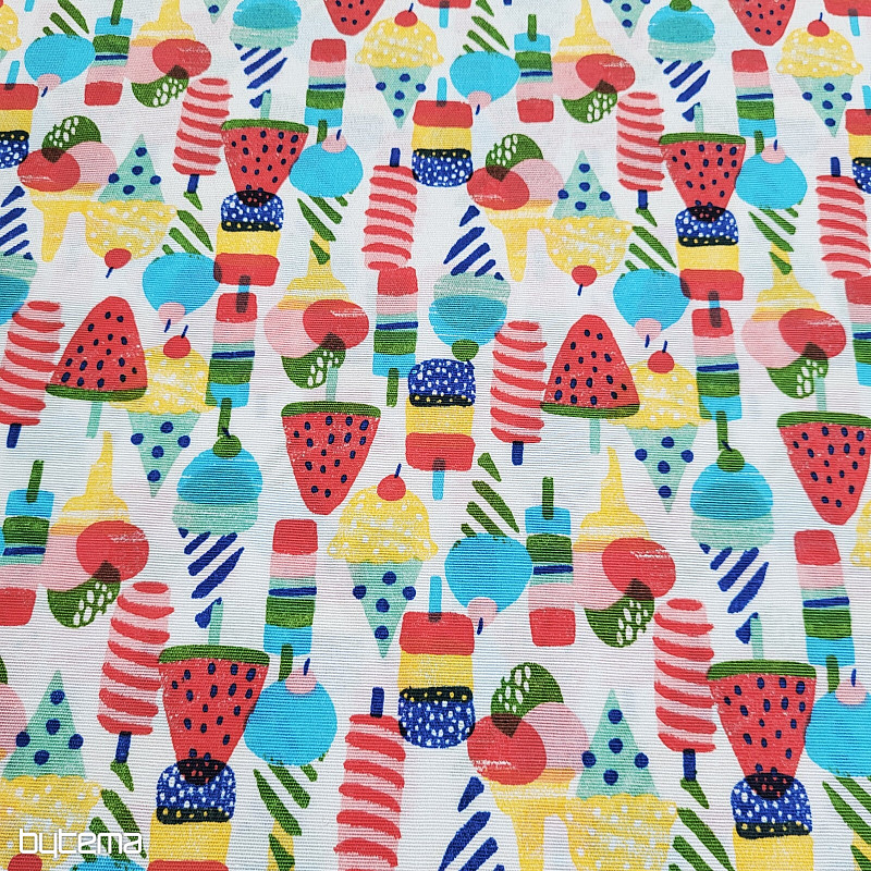 Tissu décoratif GLACE