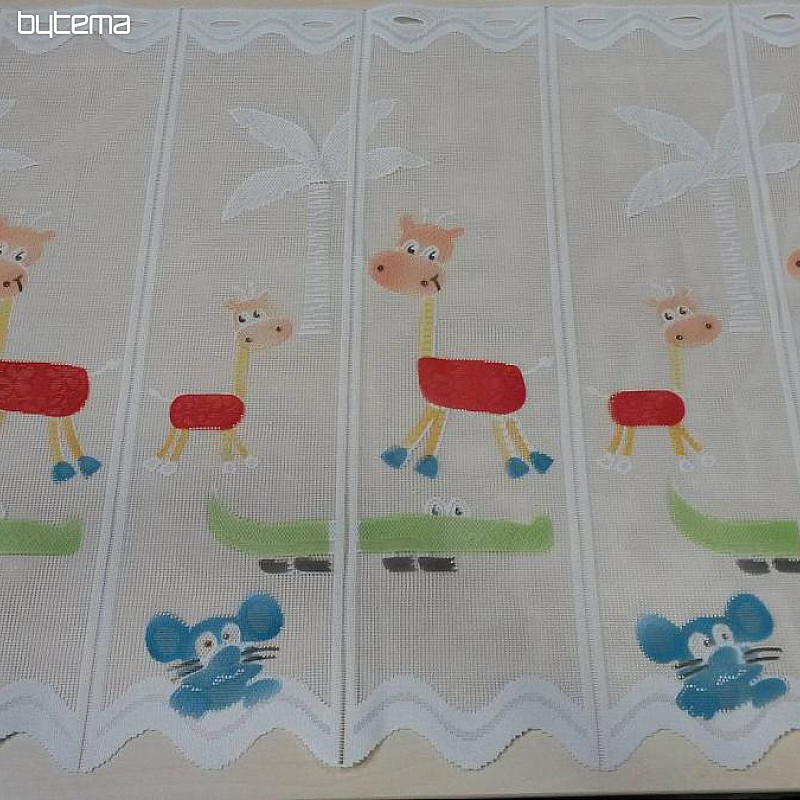 Rideau enfant pour vitrail ANIMAUX