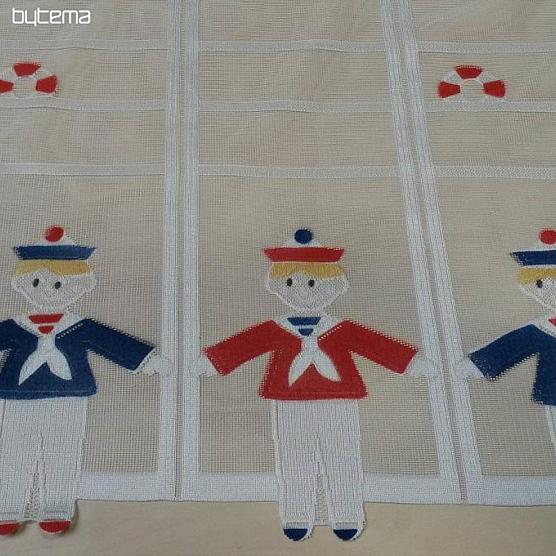 Rideau pour enfants sur le vitrail Marins