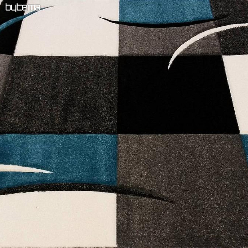 Tapis pièce moderne MOND MERINO turquoise