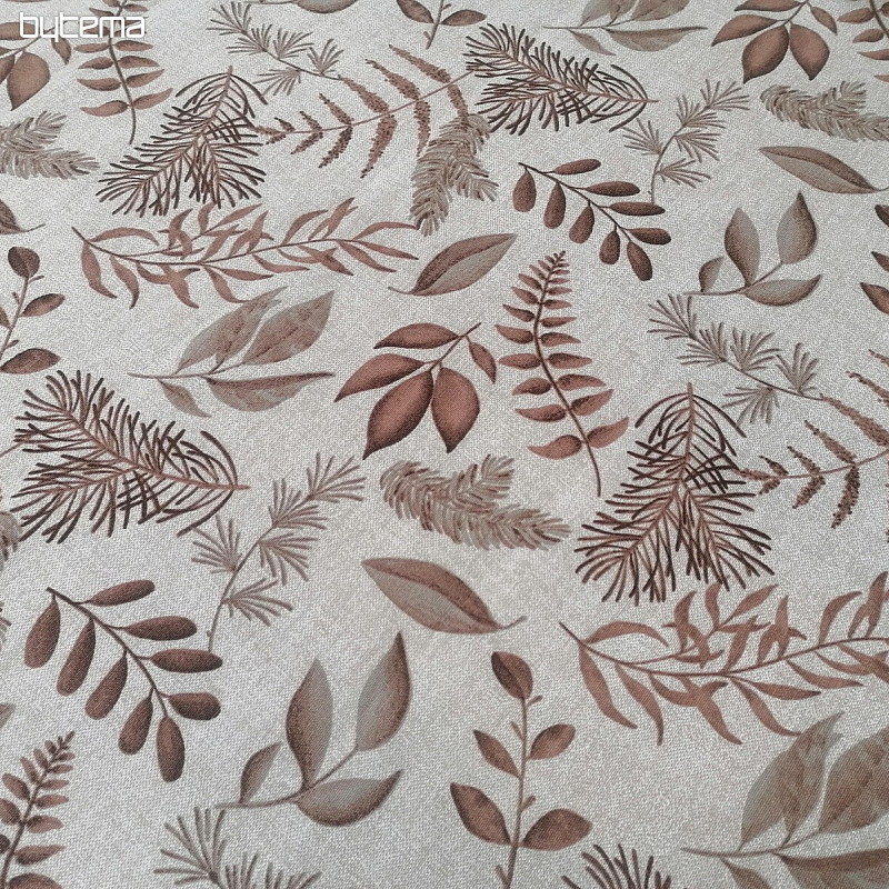 Tissu décoratif FERN BROWN