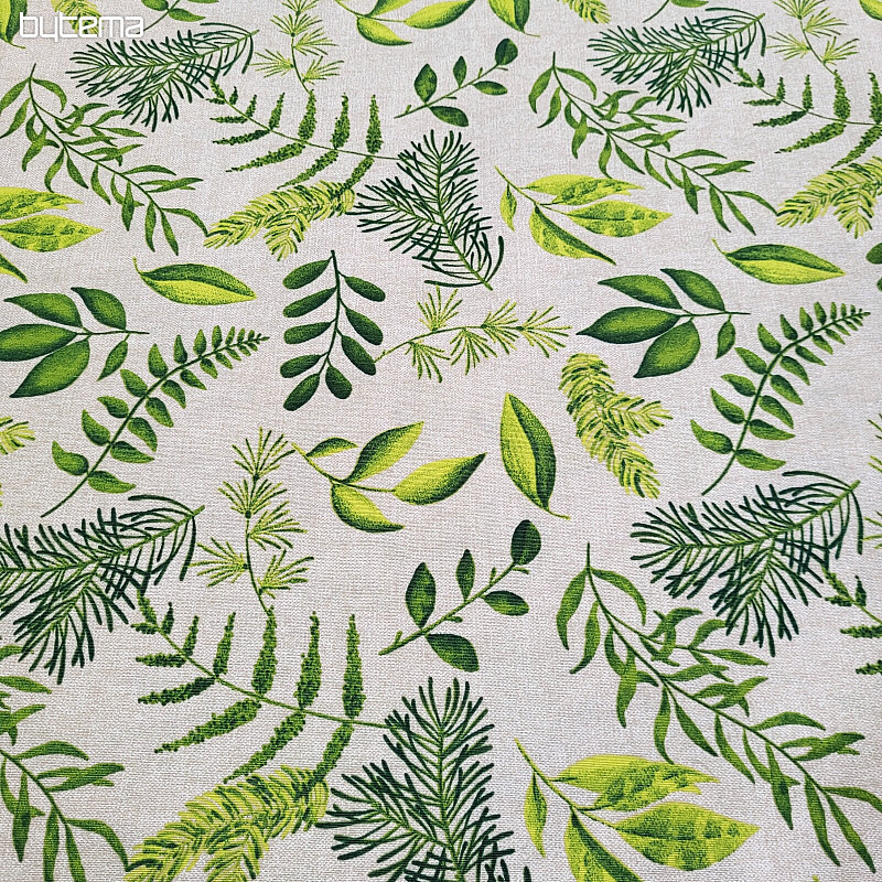 Tissu décoratif VERT FOUGÈRE