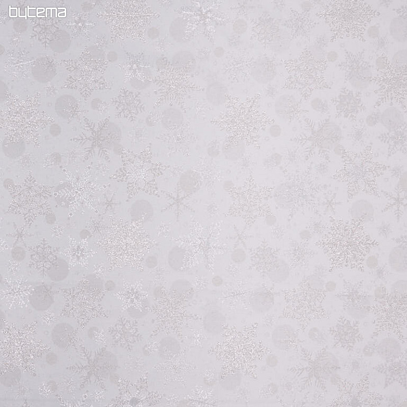 Tissu jacquard décoratif FLAKES II. argent naturel