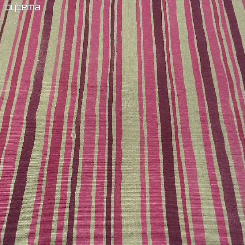 Tissu déco INDI rayure rose