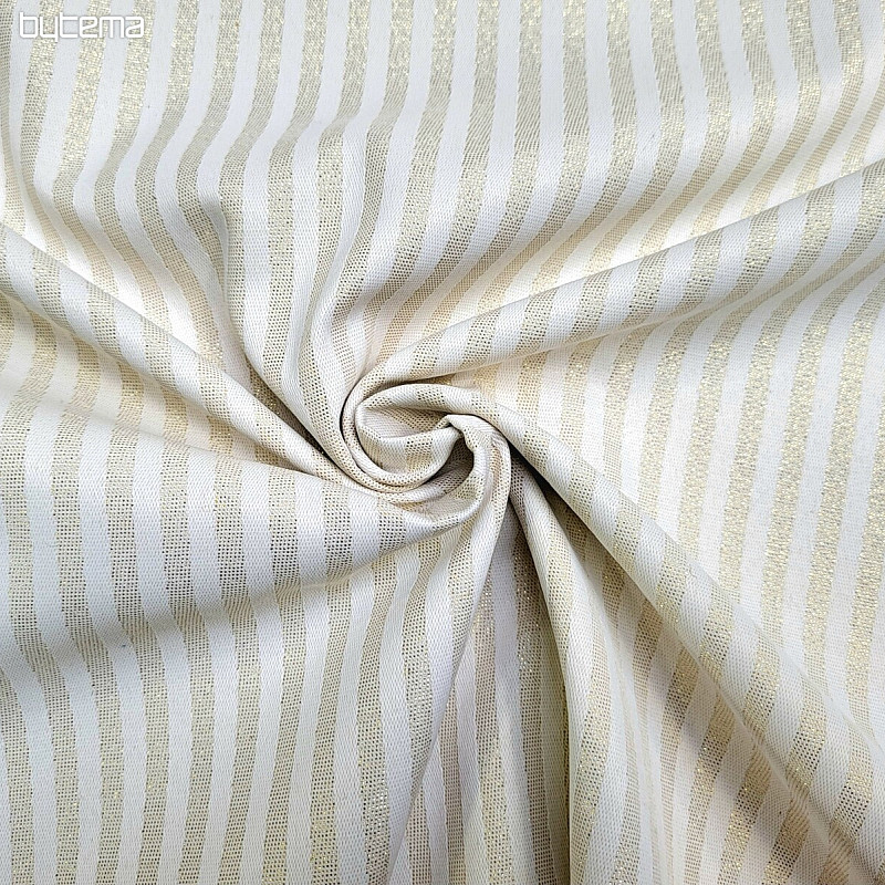 Tissu jacquard déco STRIPES or