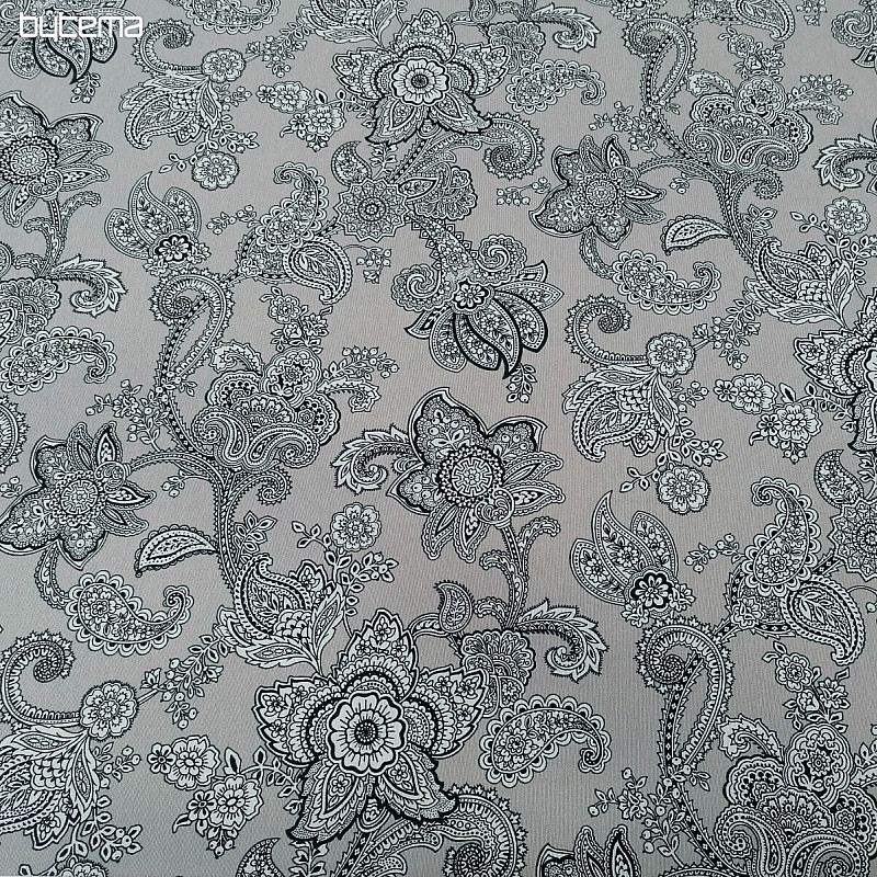 Tissu déco MASALA gris