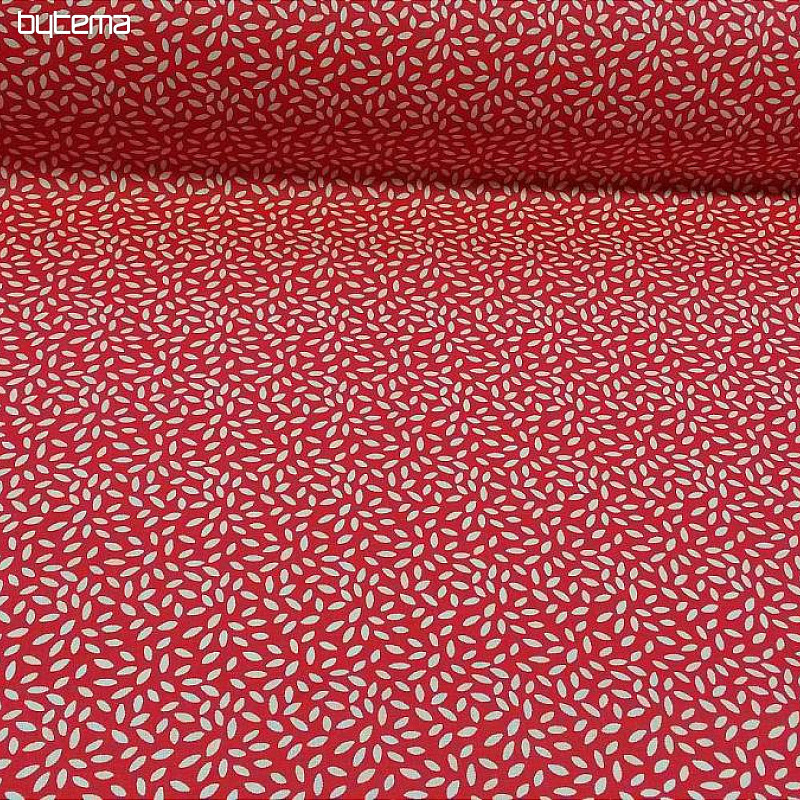 Tissu coton STILI rouge rouge