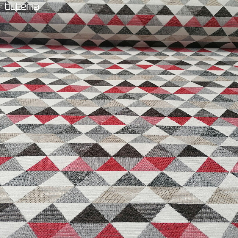 tissu de revêtement LUSA triangle rouge