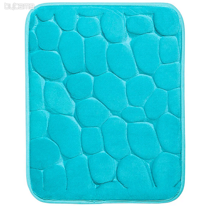 Tapis de salle de bain CARREAUX TURQUOISE