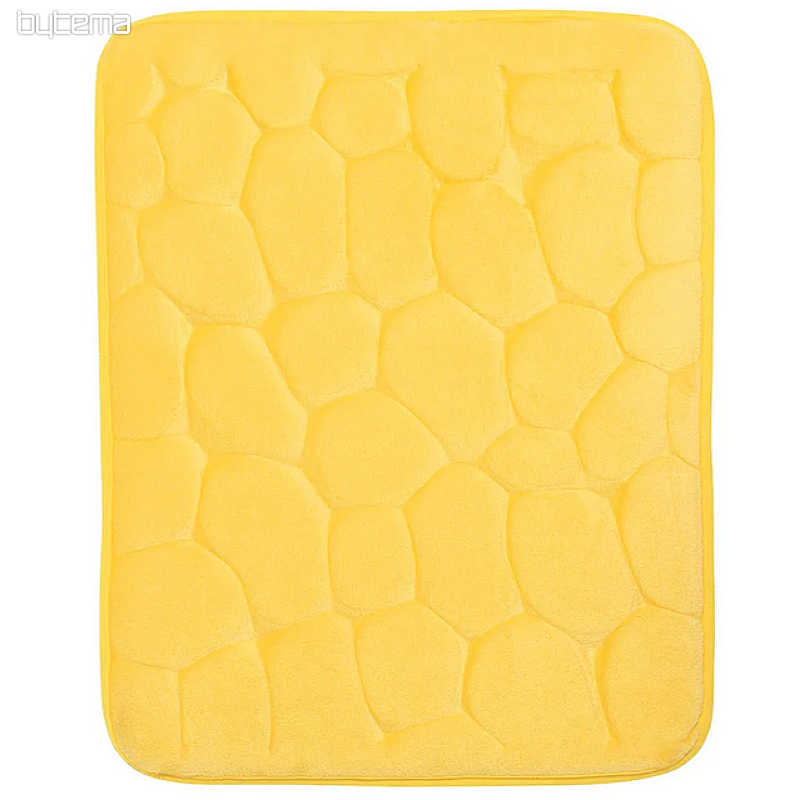 Tapis de salle de bain CARREAUX JAUNE
