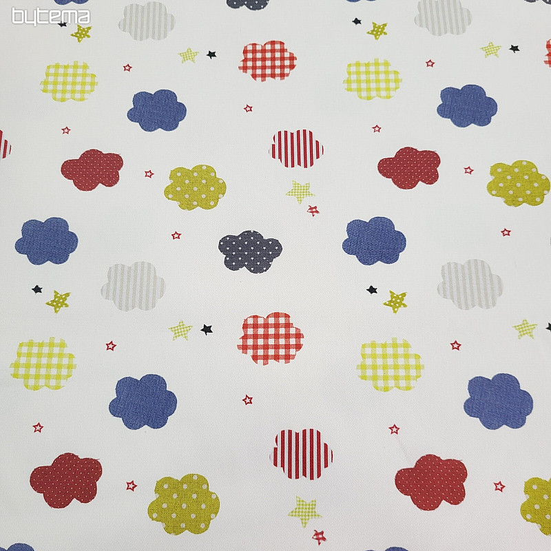 Tissu décoratif pour enfants NUAGES