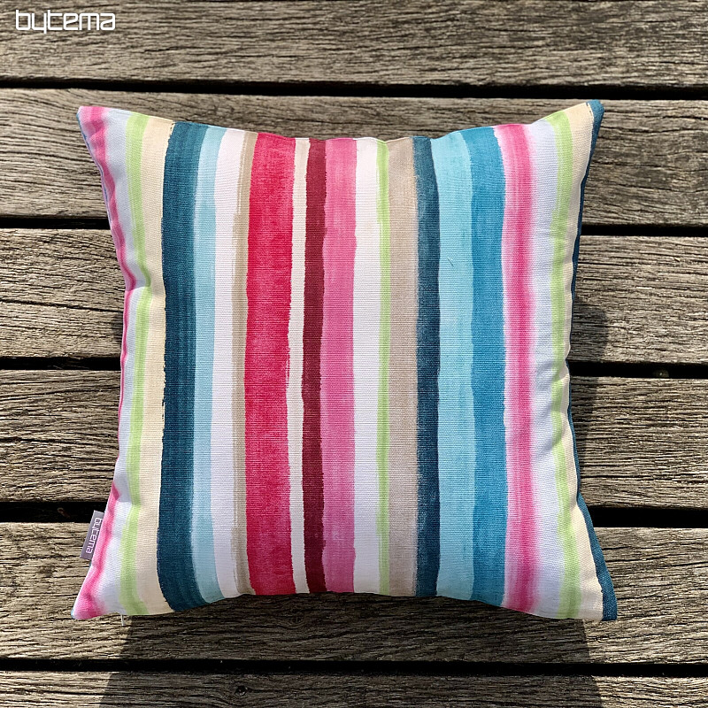Housse de coussin déco MONET RAYURES