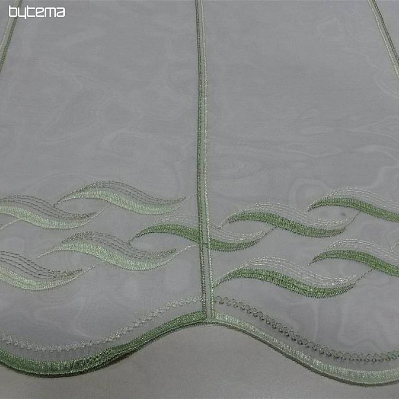 Rideau vert court moderne