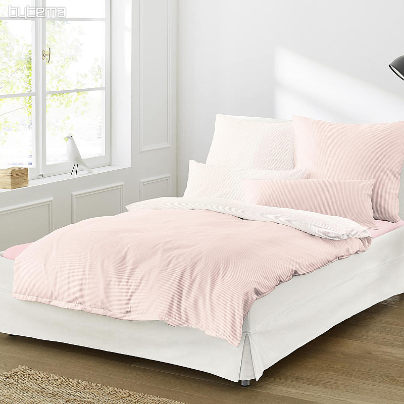 Parure de lit design moderne LINEA rose 63