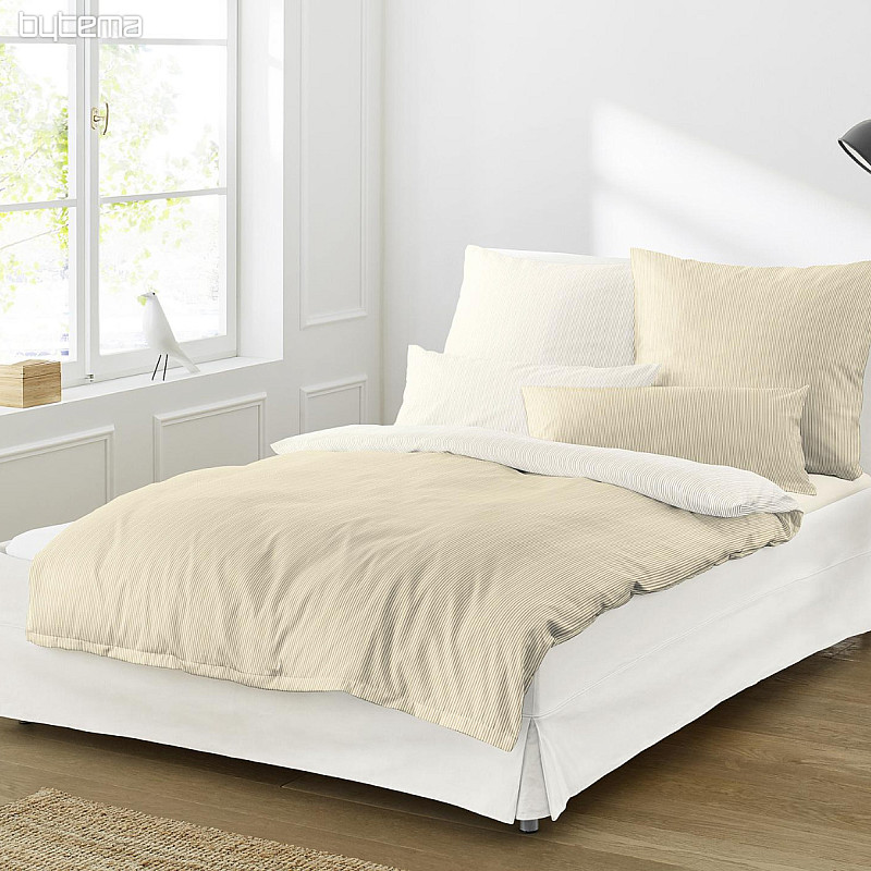 Literie de luxe en satin LINEA 8021-80 crème