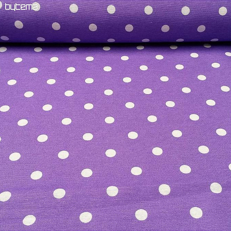 Tissu déco à pois NEO violet 302