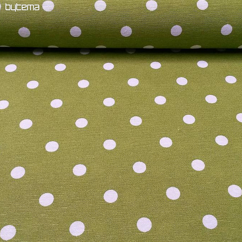Tissu déco à pois NEO vert 706