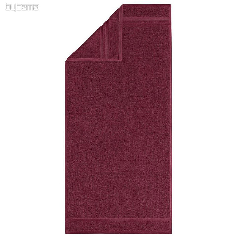 Serviette et drap de bain luxe MANHATTAN GOLD 291 bordeaux
