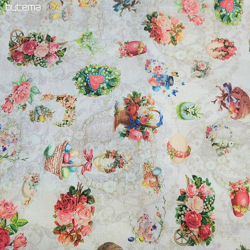 Tissu décoratif ROMANCE DE PÂQUES
