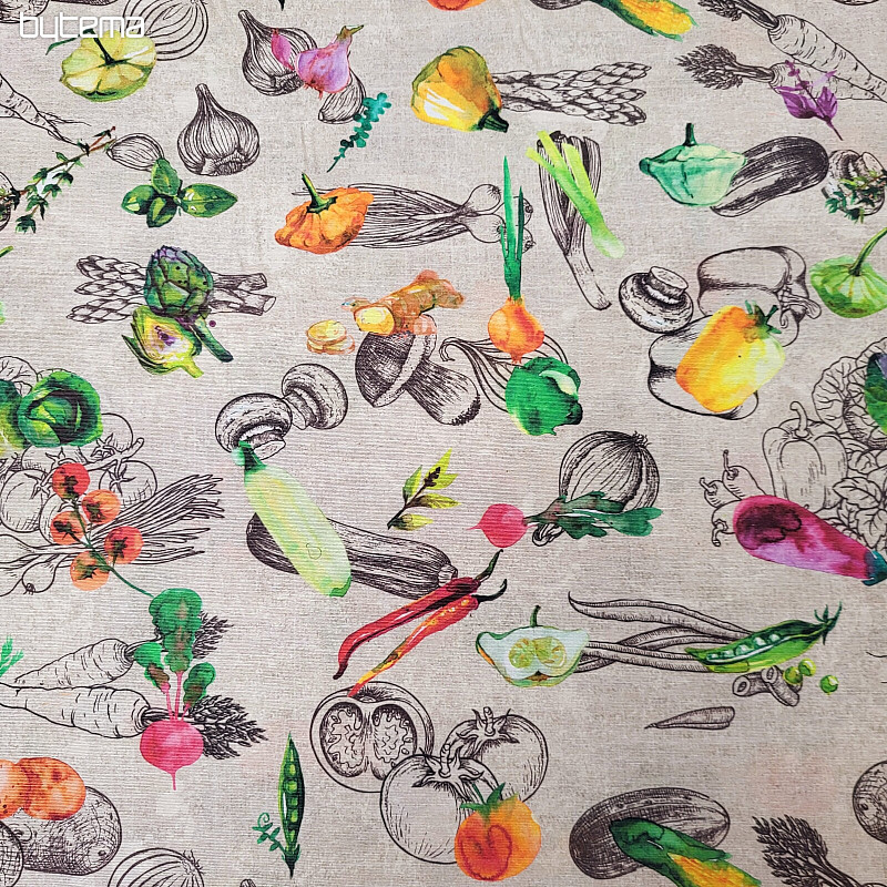 Tissu décoratif LÉGUMES