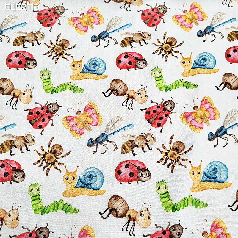 Satin de coton pour enfants imprimé numérique ANIMAUX