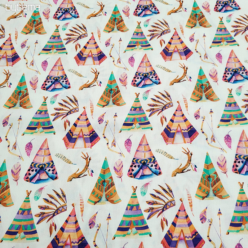 TIPI en satin de coton pour enfant, impression numérique