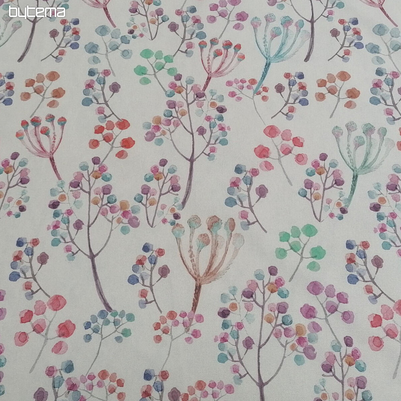 Tissu déco LOUKA lilas