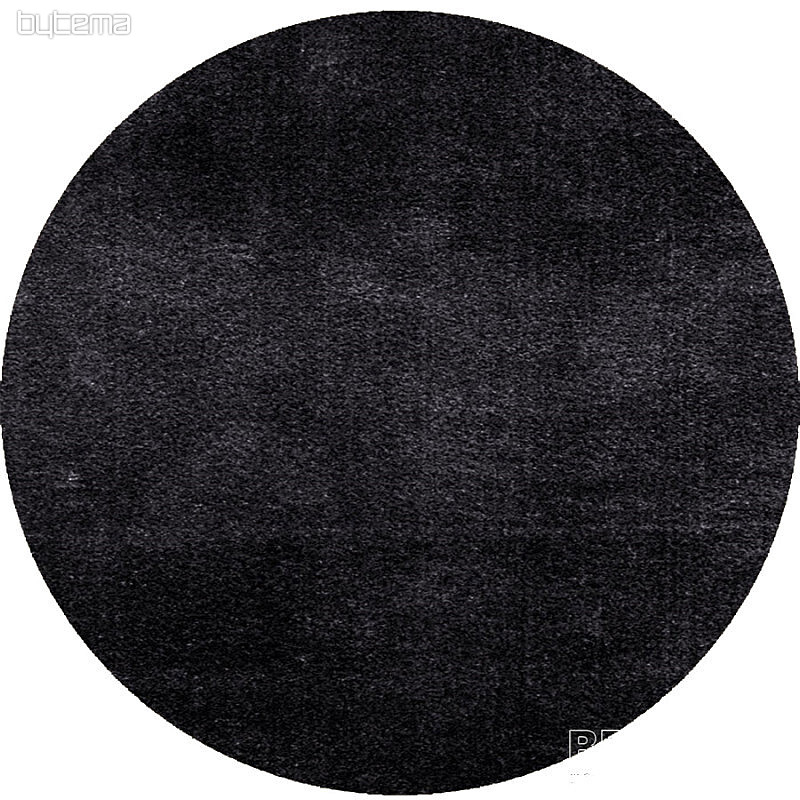 Tapis rond SHAGGY GALA foncé. chocolat