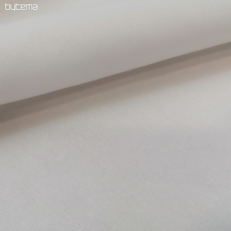 Toile de coton DOMINIC blanc