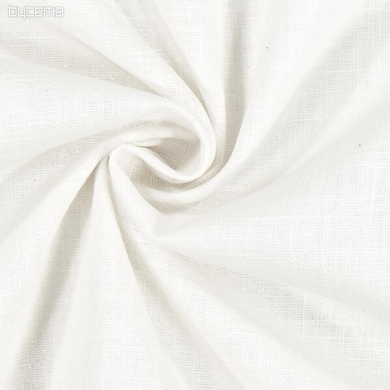 Tissu lin VERONA uni blanc
