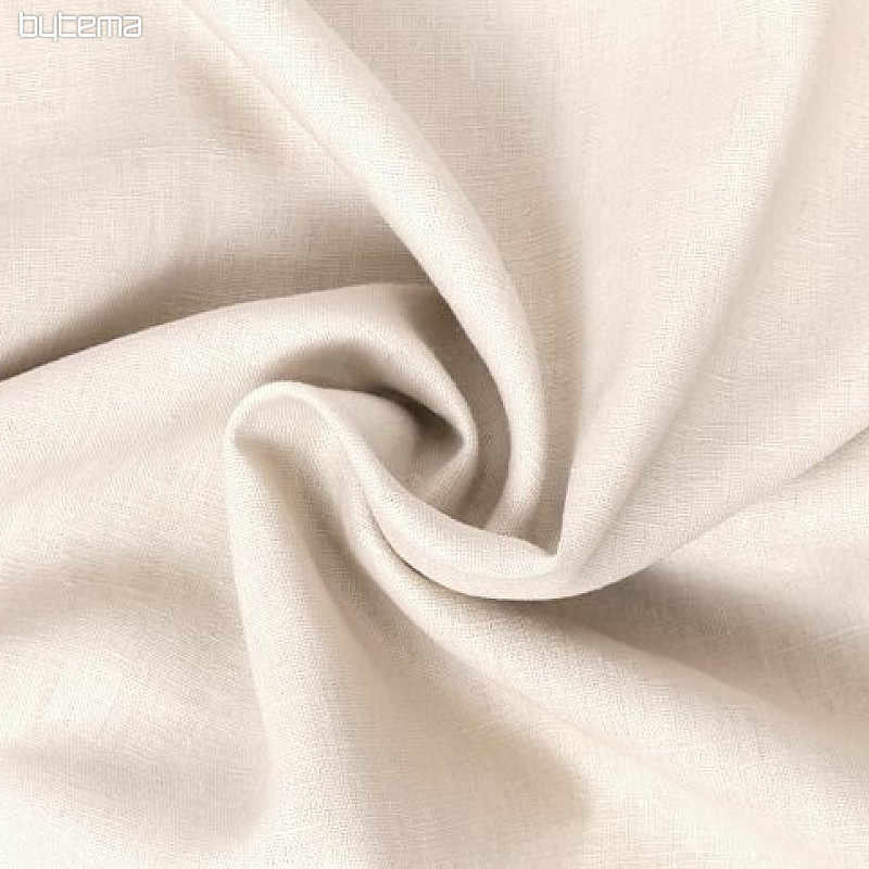 Tissu lin VERONA uni crème