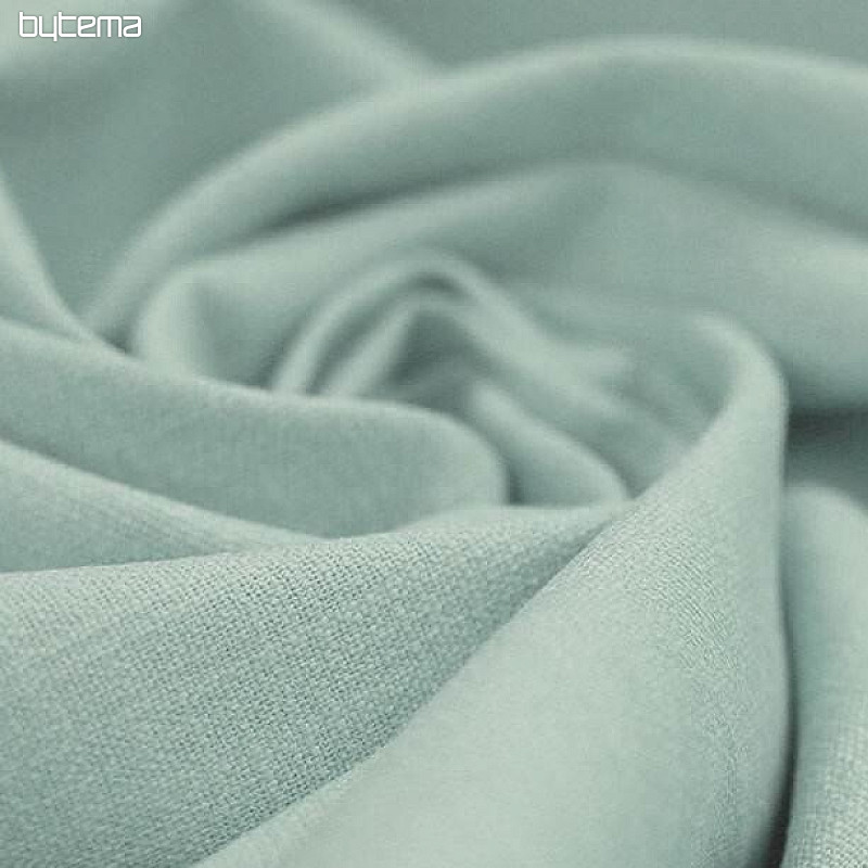 Tissu lin VERONA uni gris vert