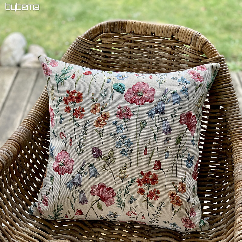 Housse de coussin tapisserie PRÉ BLOOMING