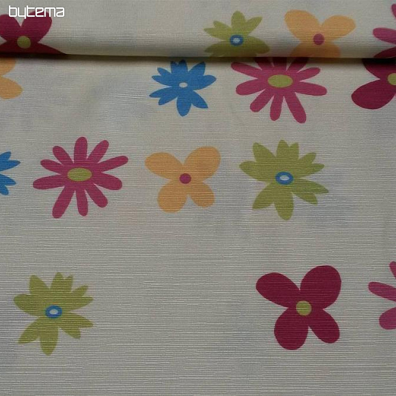 Tissu déco TWINGO fleurs